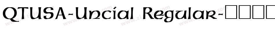 QTUSA-Uncial Regular字体转换